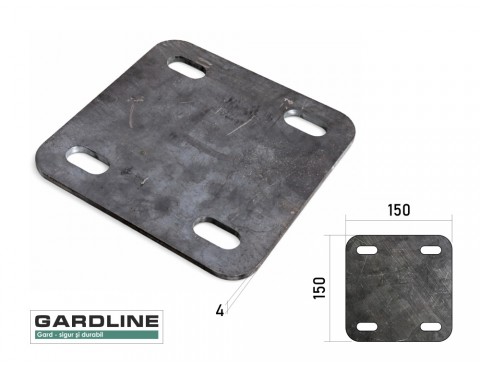 Talpa sudabila pentru stalp 150x150x4mm